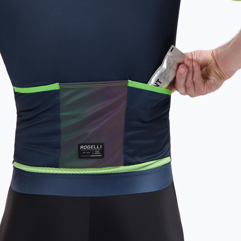 Herren-Fahrradtrikot Rogelli Fast blue/lime 4