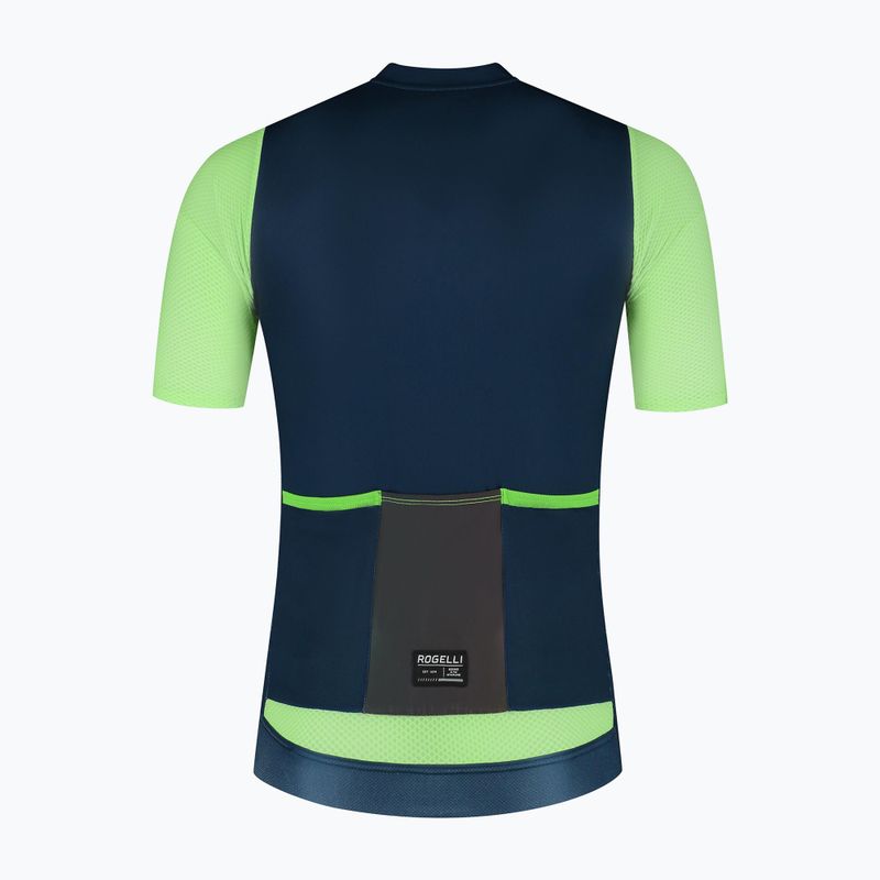 Radtrikot Herren Rogelli Fast blue/lime 6