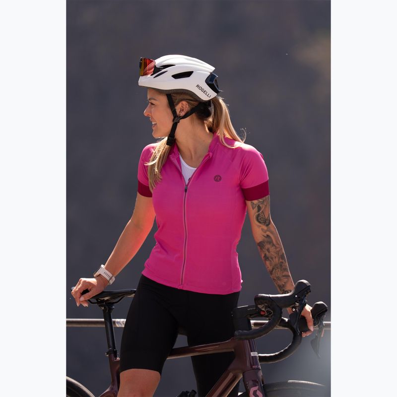 Damen-Fahrradtrikot Rogelli Modesta pink 8