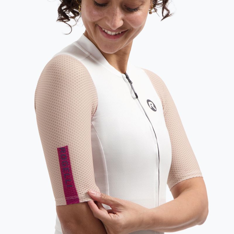 Radtrikot Damen Rogelli Fast sand/dusty pink/cherry 3