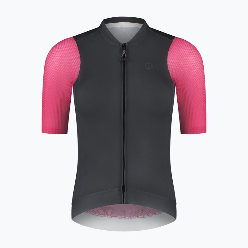 Damen-Fahrradtrikot Rogelli Fast ebony/pink/coral 6