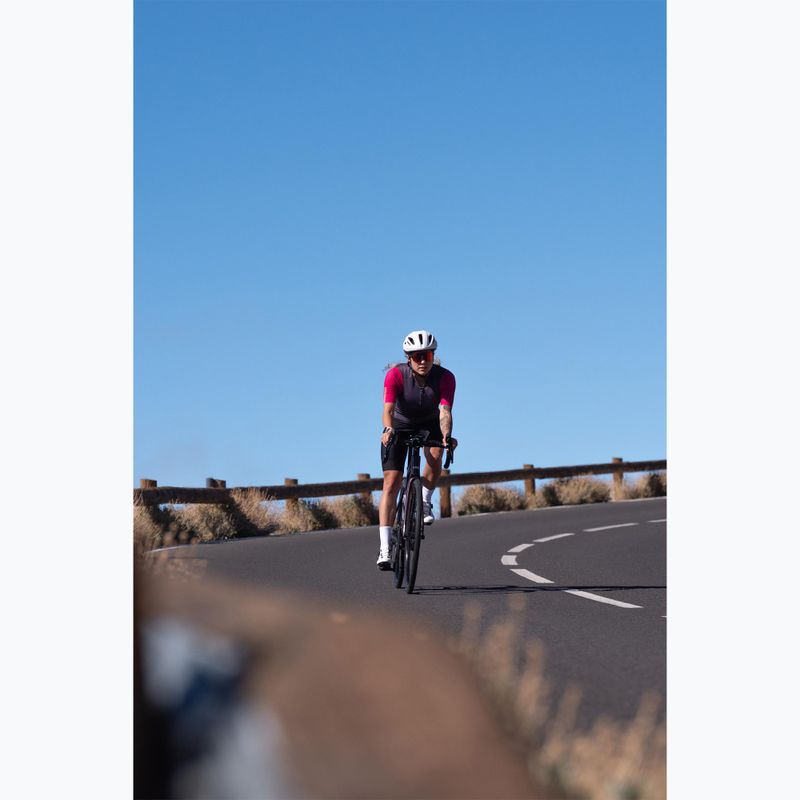 Damen-Fahrradtrikot Rogelli Fast ebony/pink/coral 9