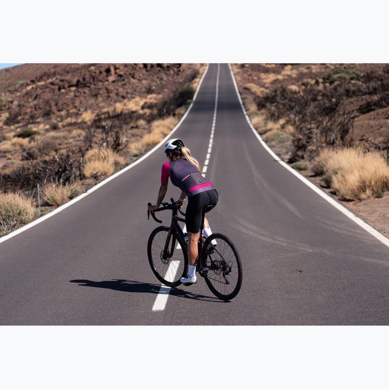 Damen-Fahrradtrikot Rogelli Fast ebony/pink/coral 10