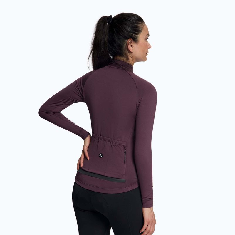 Damen Langarm-Radtrikot Rogelli Essential II eggplant 3