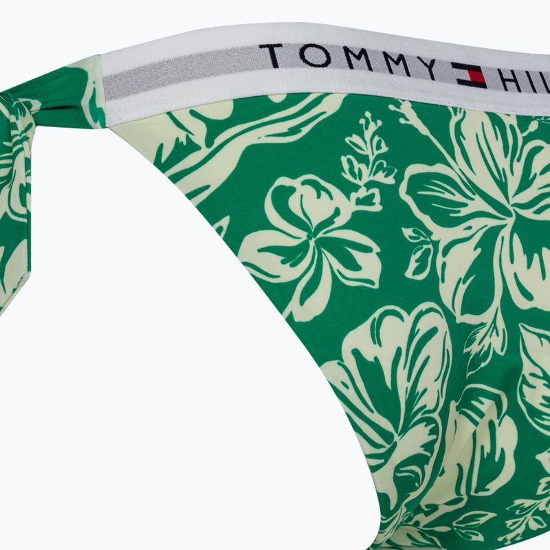 Tommy Hilfiger Cheeky Side Tie Bikini Bottom Print vintage tropisch olympisch grün