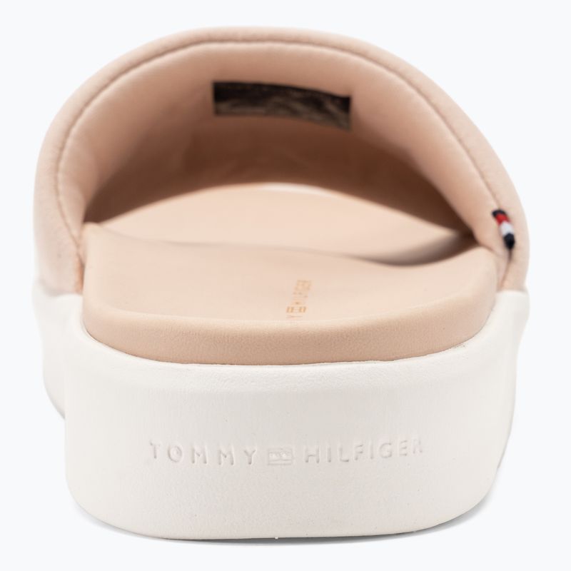Tommy Hilfiger Damen Platform Pool Slide rosa Blüte Flip-Flops 6