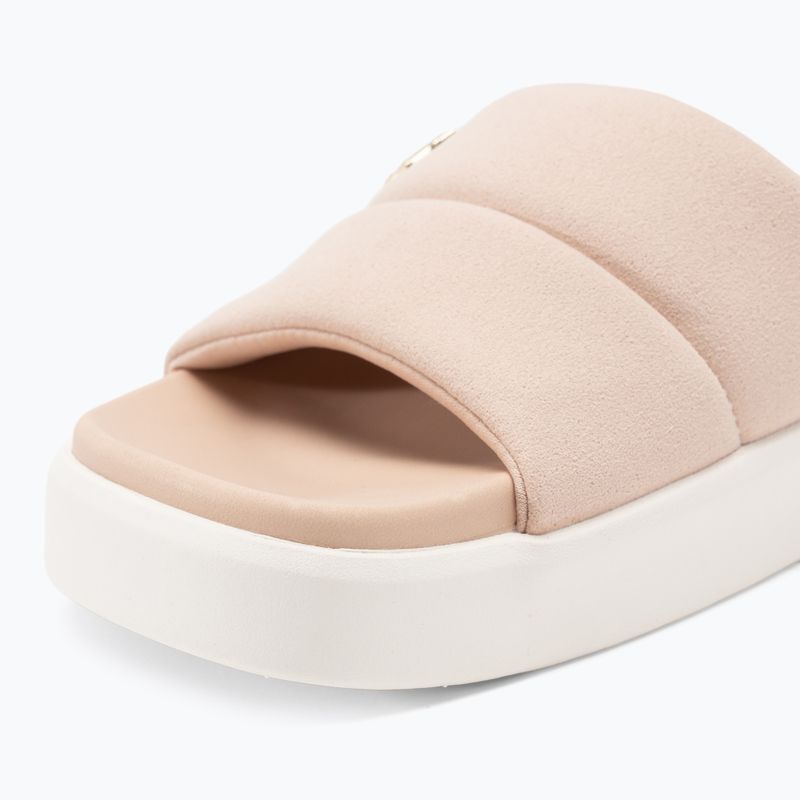 Tommy Hilfiger Damen Platform Pool Slide rosa Blüte Flip-Flops 7