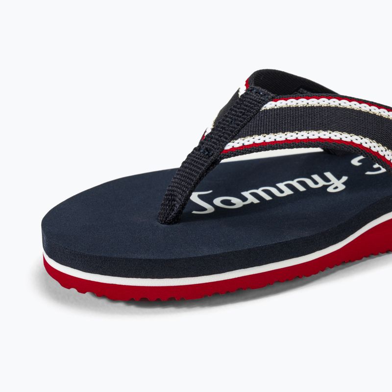 Tommy Hilfiger Im Graphic Beach Sandal Damen Flip Flops Space Blau 7