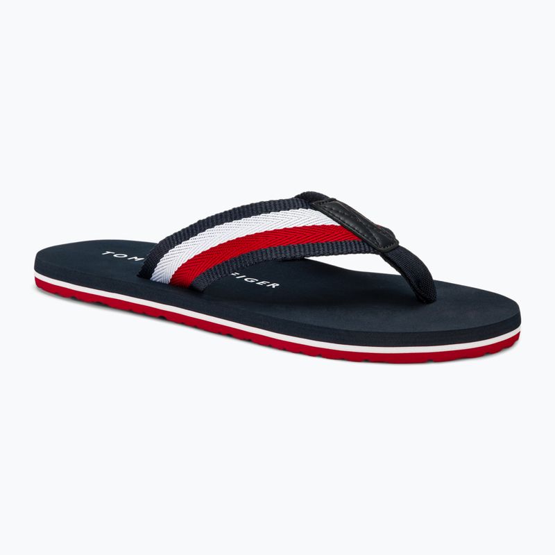 Herren Tommy Hilfiger Corporate Beach Sandale Wüste Himmel Flip Flops
