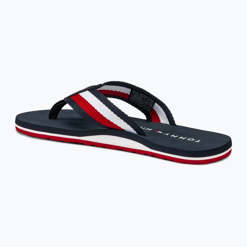 Herren Tommy Hilfiger Corporate Beach Sandale Wüste Himmel Flip Flops 3