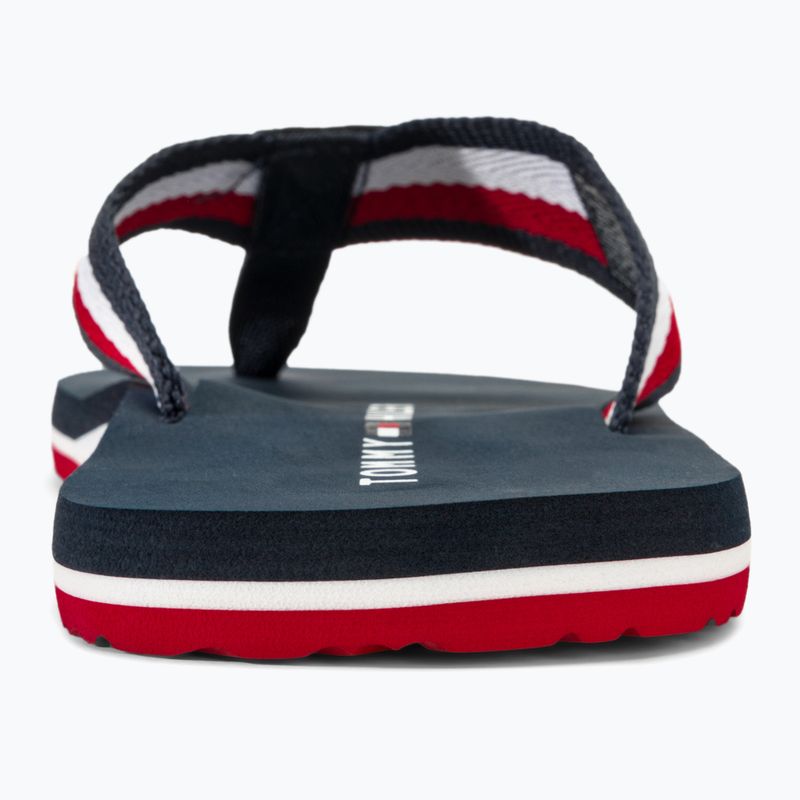 Herren Tommy Hilfiger Corporate Beach Sandale Wüste Himmel Flip Flops 6