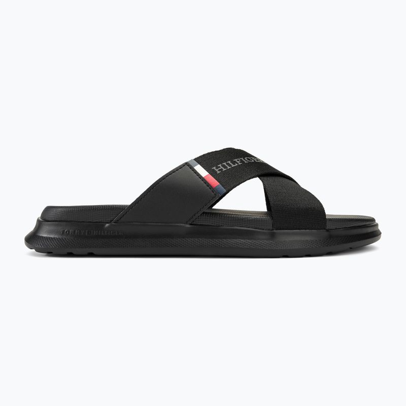 Tommy Hilfiger Comfort Criss Cross Beach Sandale für Herren schwarz 2