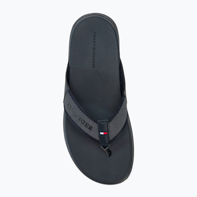 Tommy Hilfiger Comfort Toe Post Beach Sandale Herren Wüste Himmel Flip Flops 5