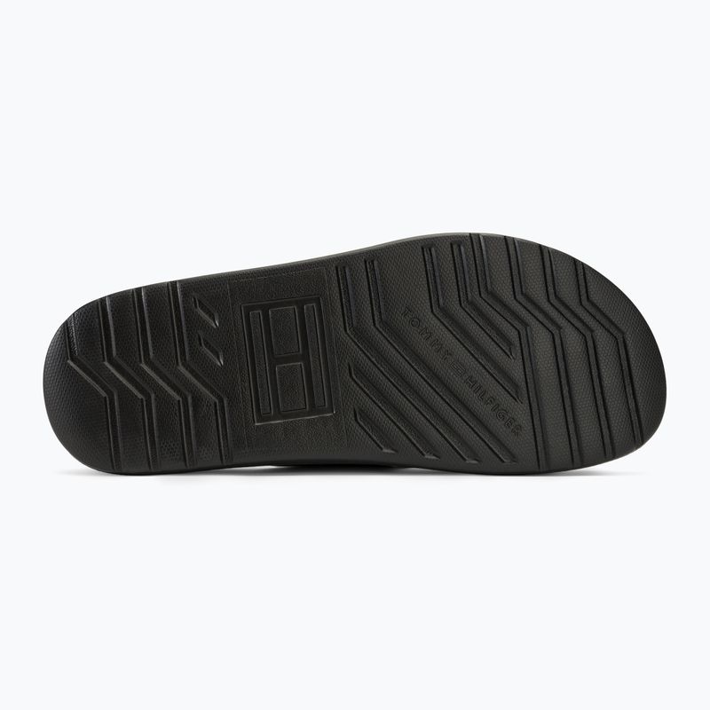 Tommy Hilfiger Comfort Toe Post Beach Sandale für Herren schwarz 4