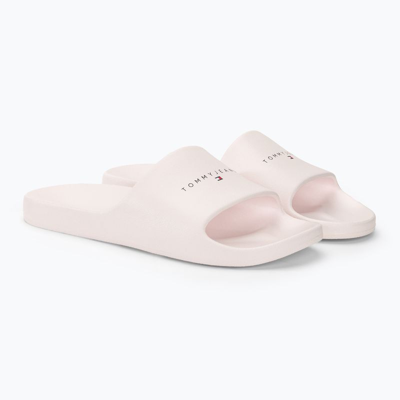 Tommy Jeans Women's Bedruckte Pu-Pool-Rutsche ecru 4