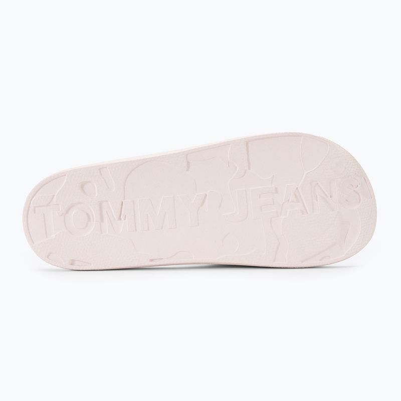 Tommy Jeans Women's Bedruckte Pu-Pool-Rutsche ecru 5