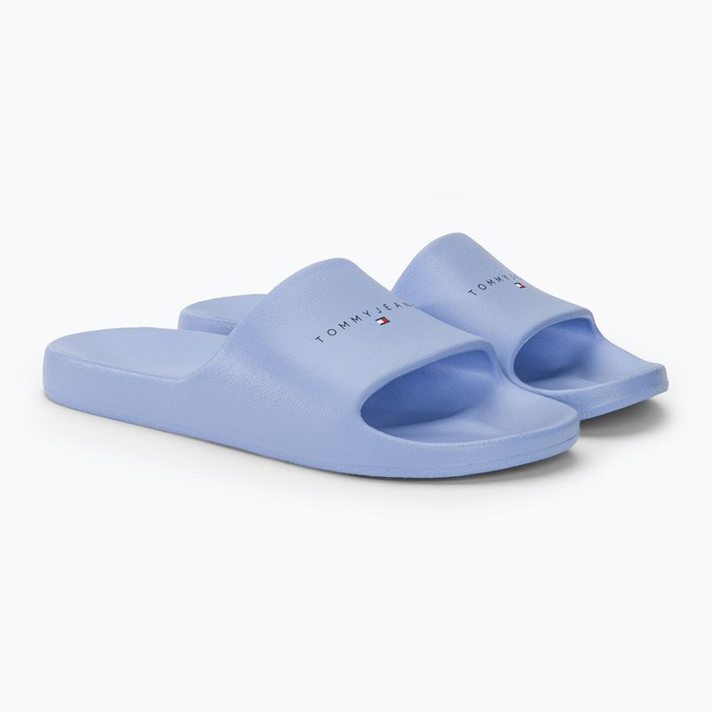 Tommy Jeans Damen Bedruckte Pu Pool Rutsche mäßig blau 4