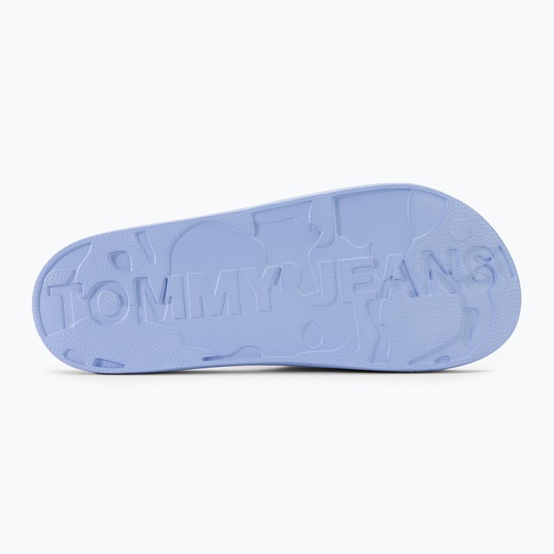 Tommy Jeans Damen Bedruckte Pu Pool Rutsche mäßig blau 5