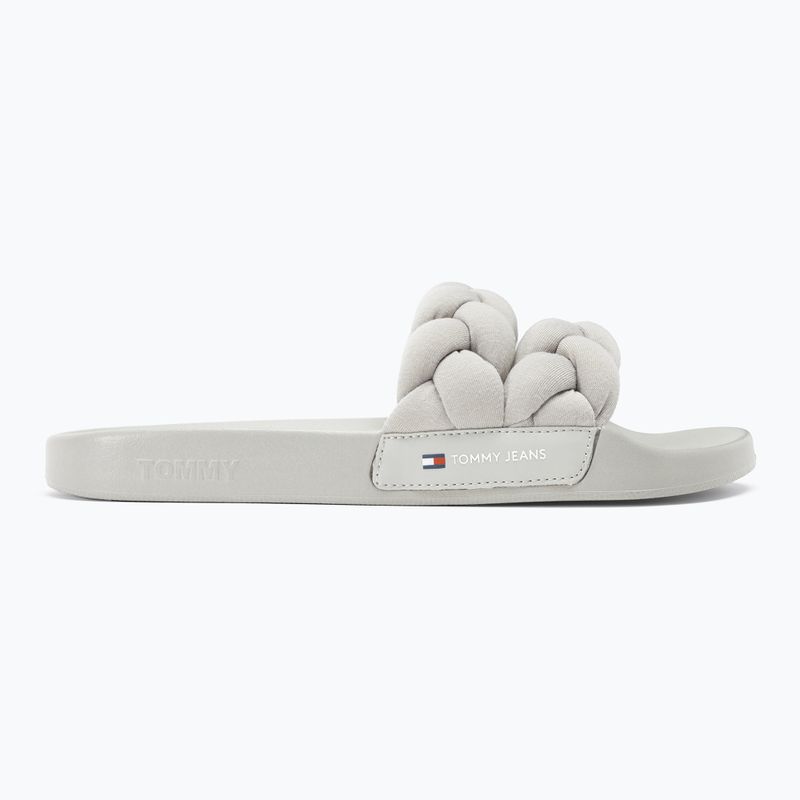 Tommy Jeans Damen-Flip-Flops Geflochtene Stratus grau 2