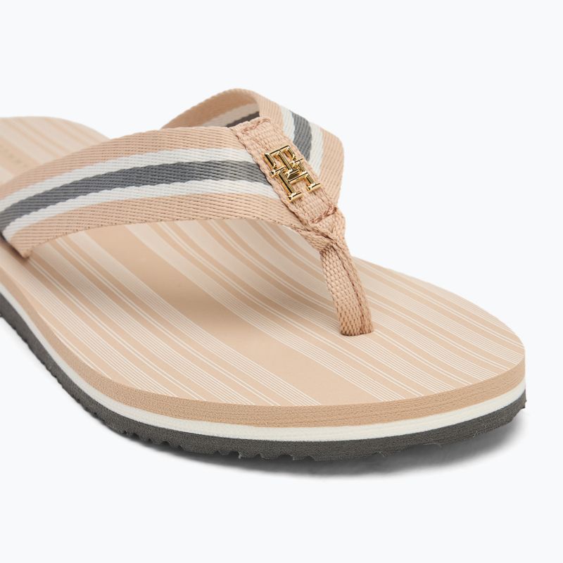 Flip-Flops Damen Tommy Hilfiger Im Th Print Beach Sandal misty blush 7