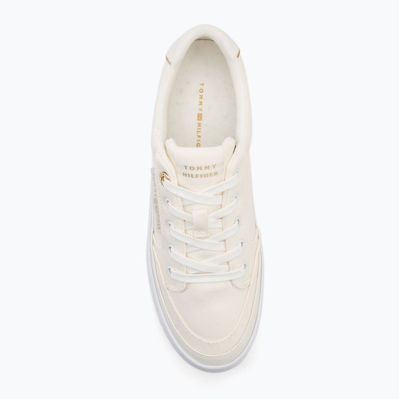 Tommy Hilfiger Essential Vulc Textil YBL Damen Turnschuhe ecru 5