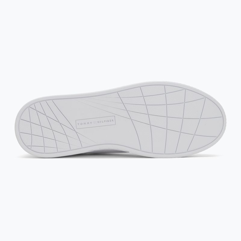 Tommy Hilfiger Herrenschuhe Icon Court Lth Flag Ess weiß 4