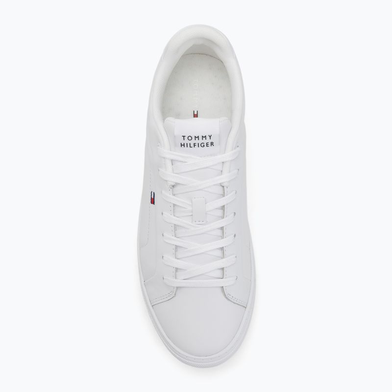 Tommy Hilfiger Herrenschuhe Icon Court Lth Flag Ess weiß 5
