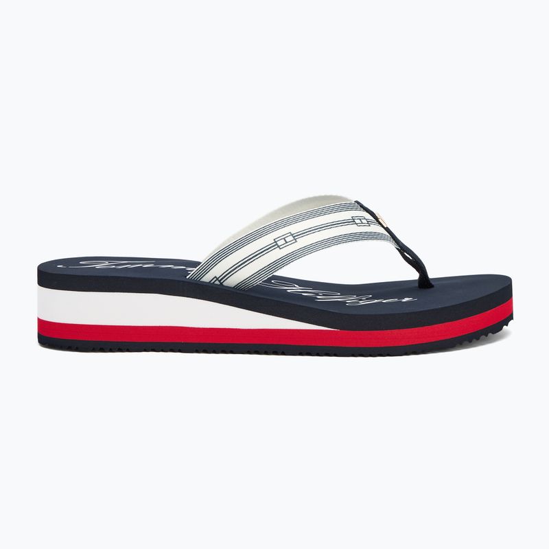 Flip-Flops Damen Tommy Hilfiger Im Th Signature Beach Sandal rwb 2