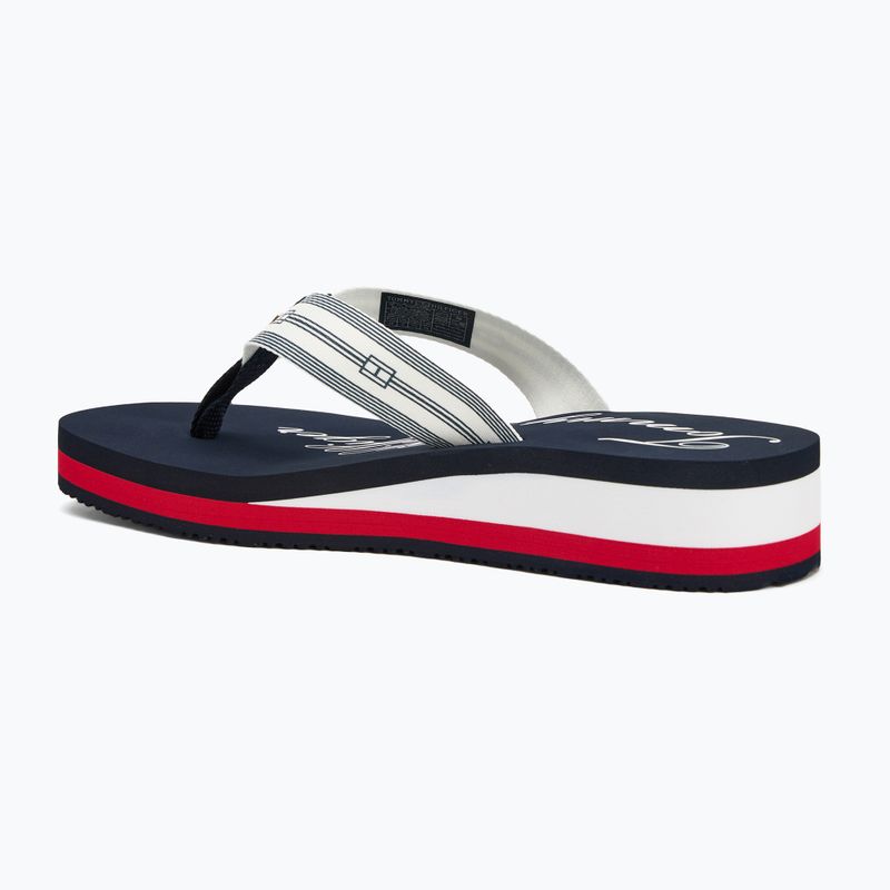 Flip-Flops Damen Tommy Hilfiger Im Th Signature Beach Sandal rwb 3