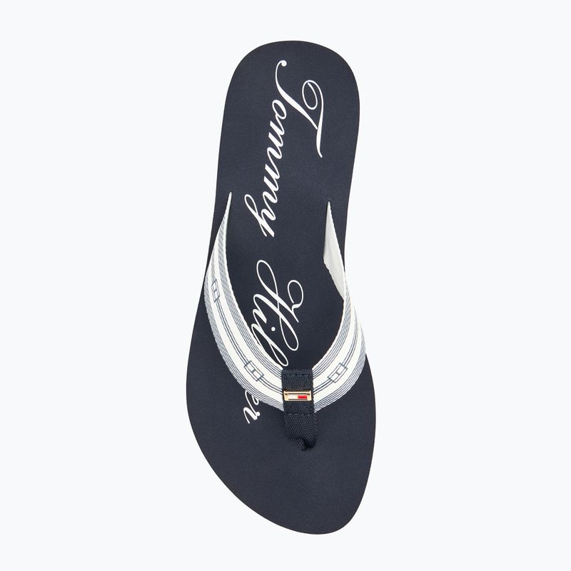 Flip-Flops Damen Tommy Hilfiger Im Th Signature Beach Sandal rwb 5