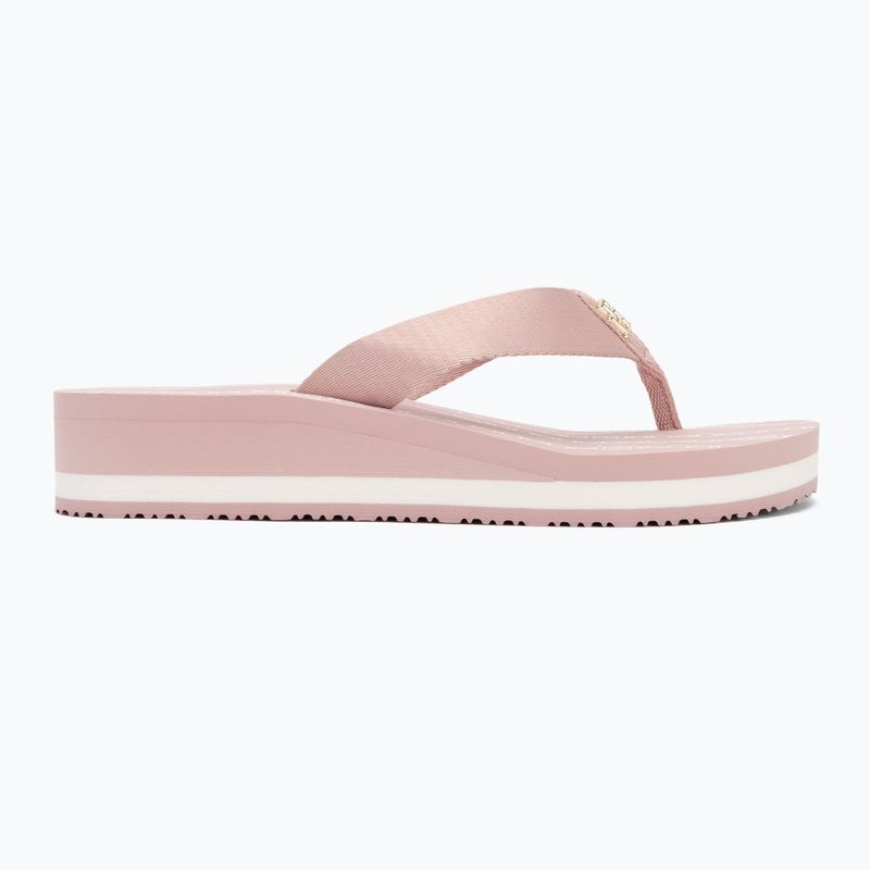 Flip-Flops Damen Tommy Hilfiger Im Th Chainprint Midwedge Sandal foggy pink 2