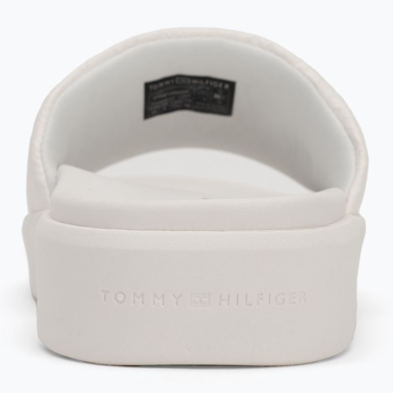Badeschlappen Schlappen Damen Tommy Hilfiger Platform Monogram Poolslide ancient white 6