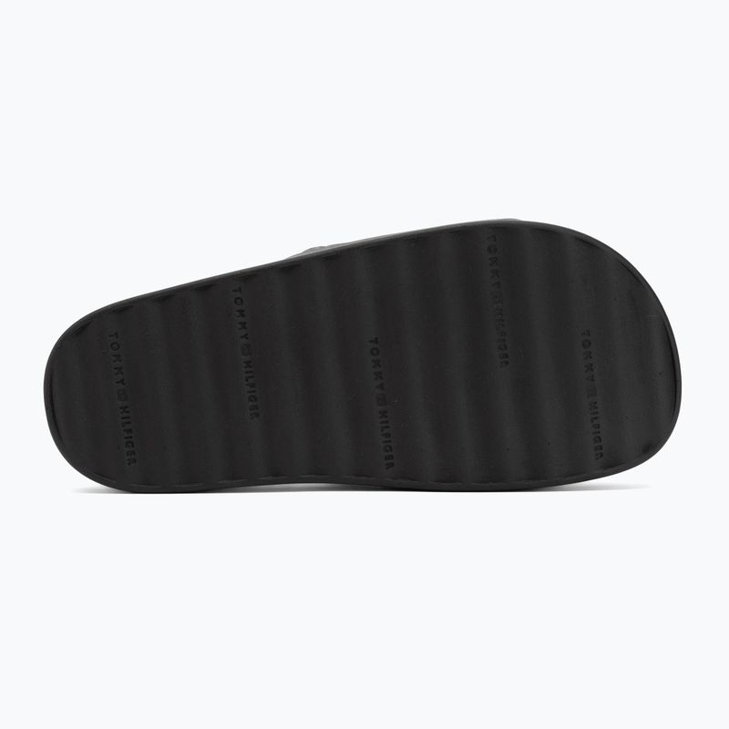 Badeschlappen Schlappen Damen Tommy Hilfiger Platform Monogram Poolslide black 4