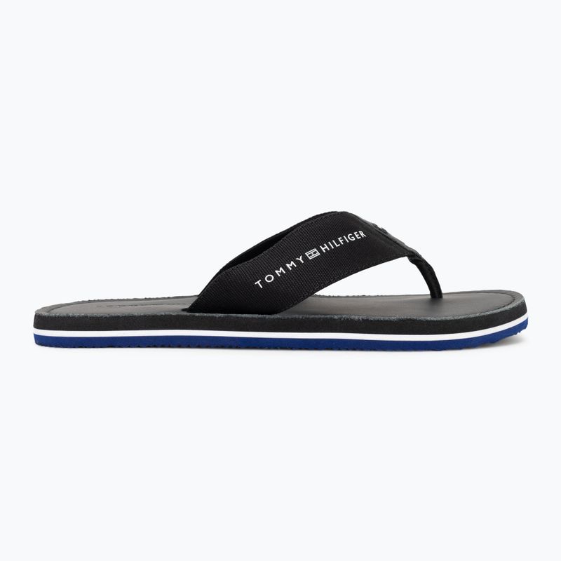 Flip-Flops Herren Tommy Hilfiger Leather Beach Sandal black 2