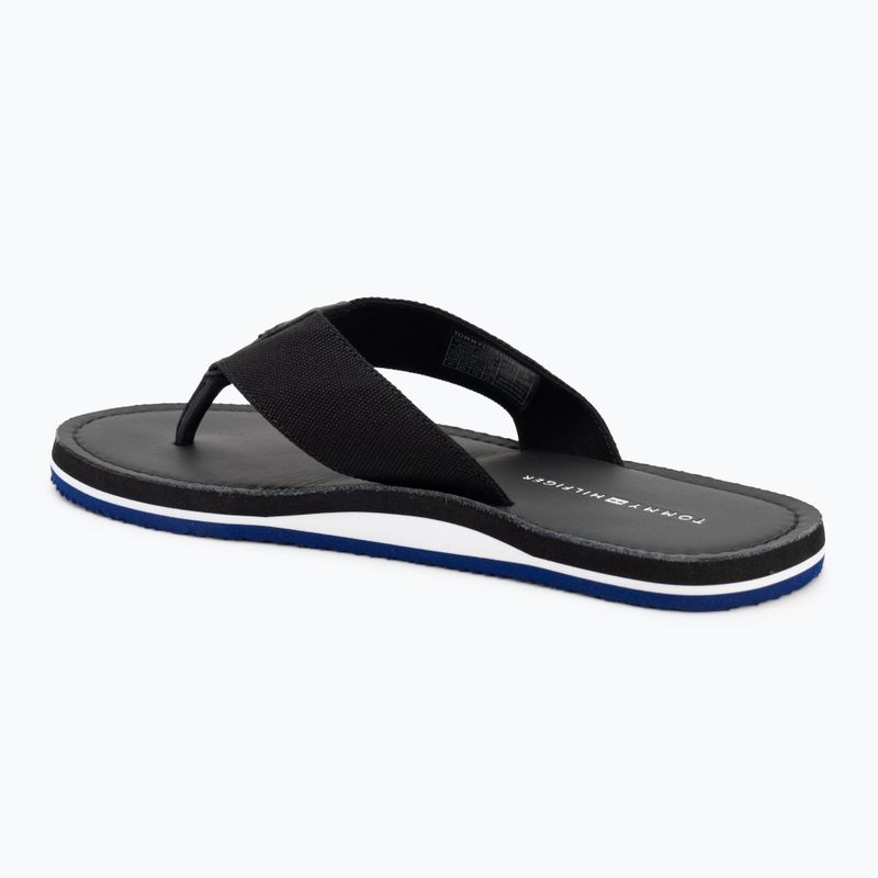 Flip-Flops Herren Tommy Hilfiger Leather Beach Sandal black 3