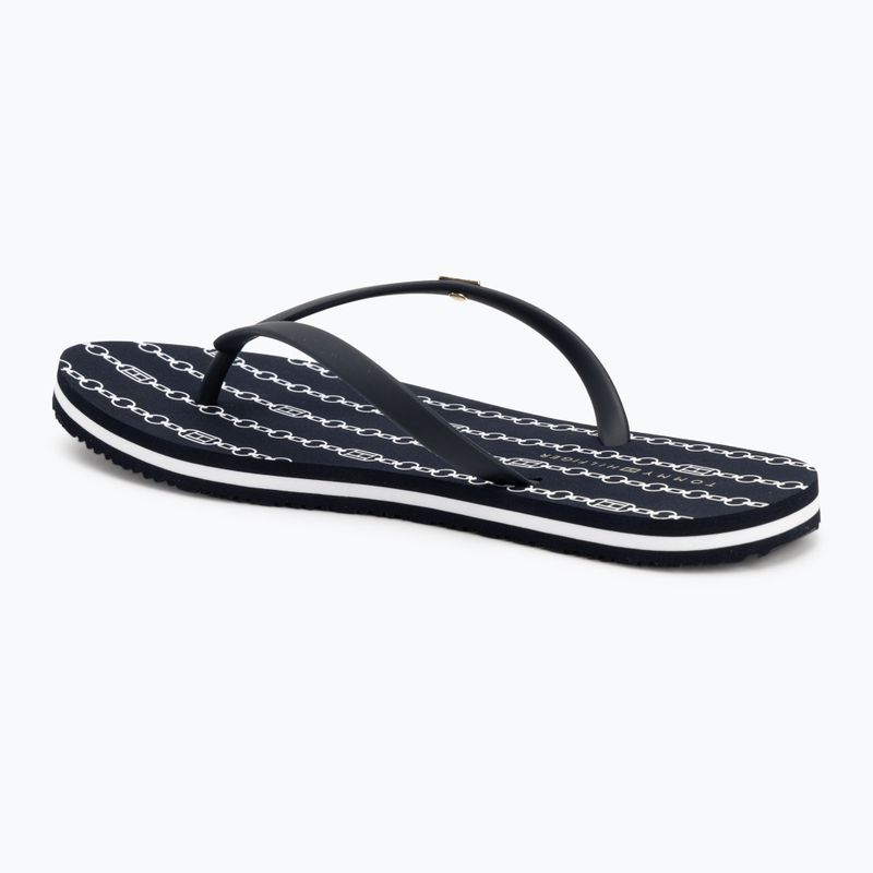 Flip-Flops Damen Tommy Hilfiger Strap Beach Sandal space blue 3