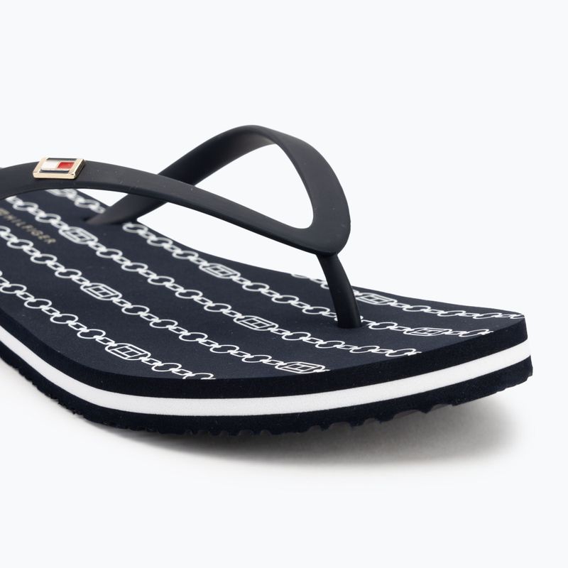 Flip-Flops Damen Tommy Hilfiger Strap Beach Sandal space blue 7