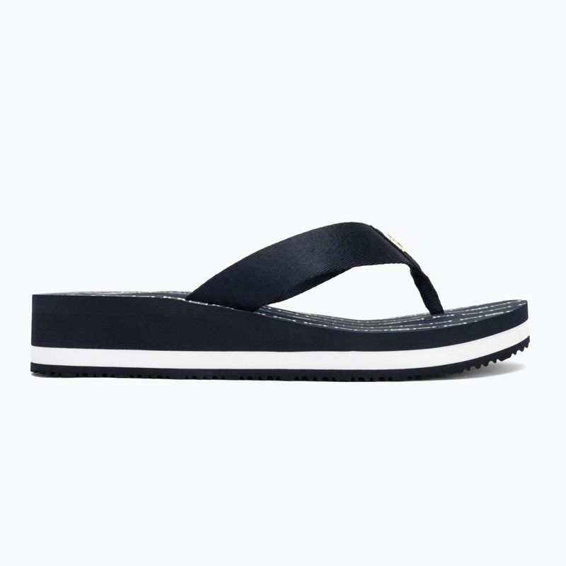 Flip-Flops Damen Tommy Hilfiger Im Th Chainprint Midwedge Sandal space blue 2