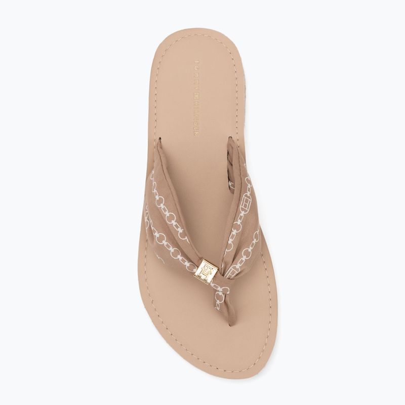 Flip-Flops Damen Tommy Hilfiger Chain Print Elevated Sandal claystone 5
