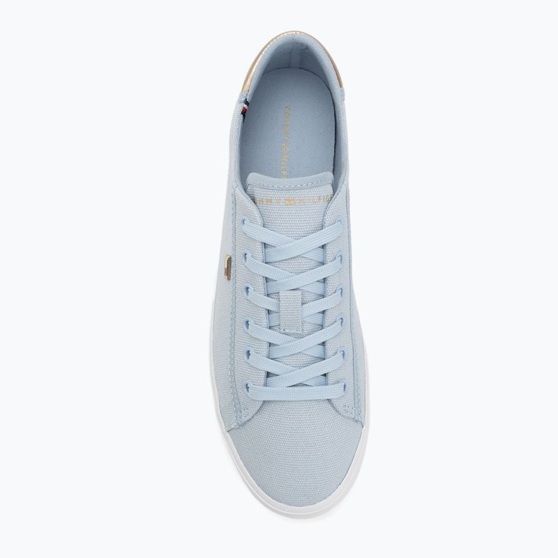 Tommy Hilfiger Damen Turnschuhe Vulc Canvas Lace Up luftig blau 5