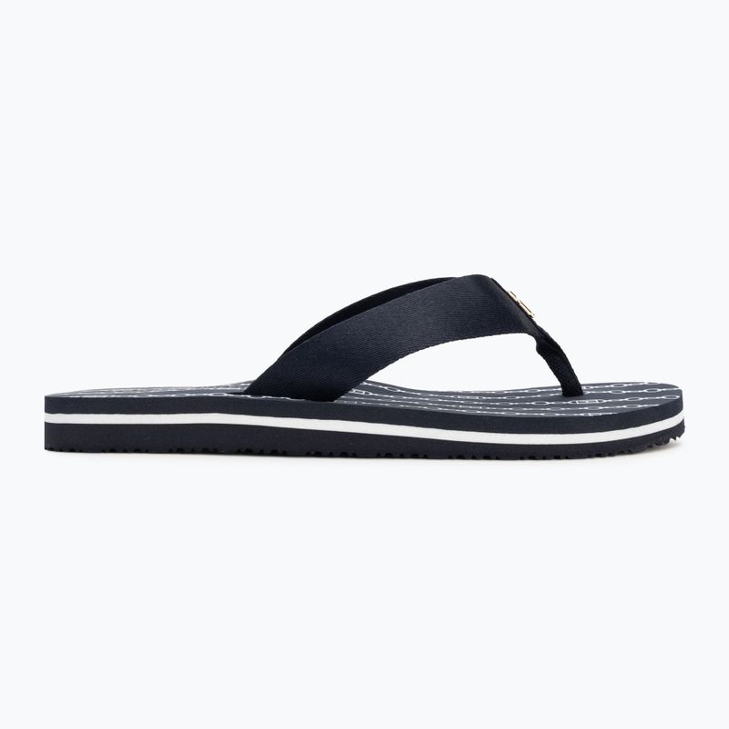 Flip-Flops Damen Tommy Hilfiger Chain Print Beach Sandal space blue 2