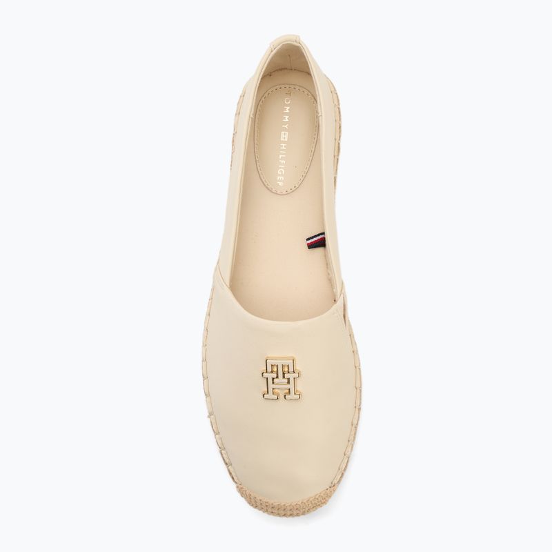 Tommy Hilfiger Damen Schuhe Th Logo Leder Musselin 5