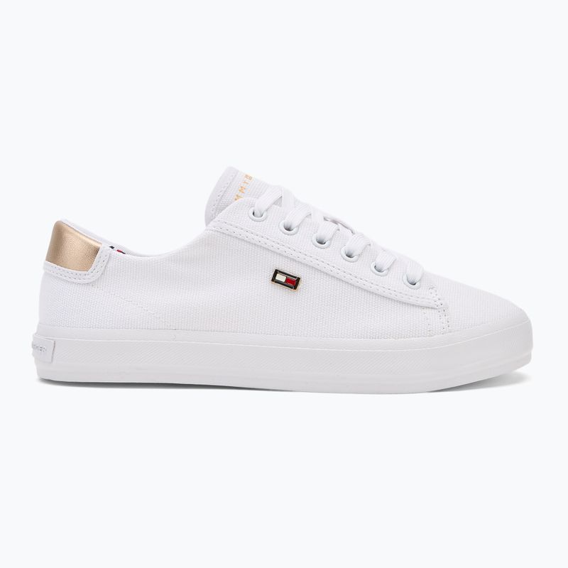 Tommy Hilfiger Damen Turnschuhe Vulc Canvas Lace Up weiß 2