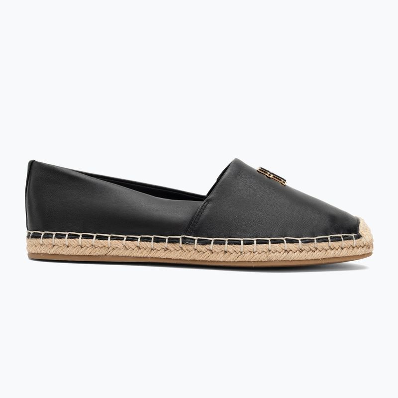 Tommy Hilfiger Damen Schuhe Th Logo Leder schwarz 2