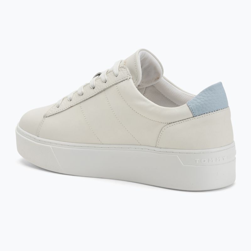 Tommy Hilfiger Damen Platform Court ecru/breezy blau Schuhe 3