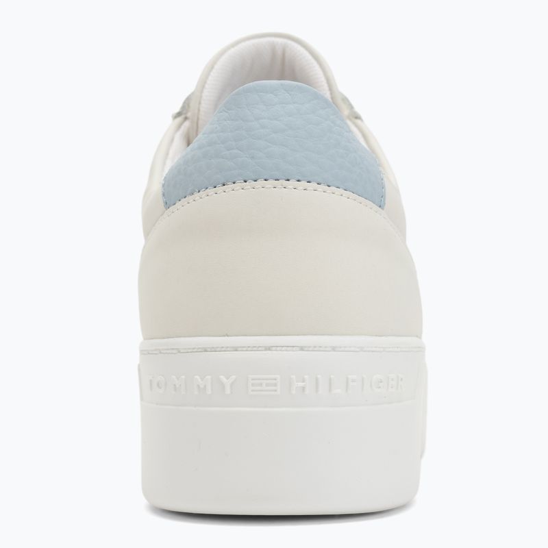 Tommy Hilfiger Damen Platform Court ecru/breezy blau Schuhe 6