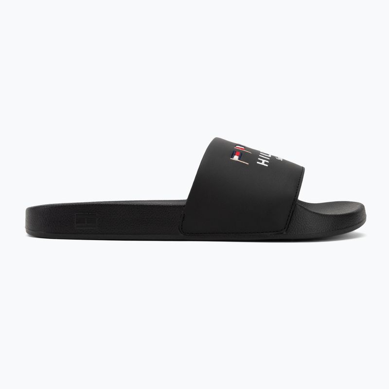 Badeschlappen Schlappen Herren Tommy Hilfiger Flags Pool Slide black 2