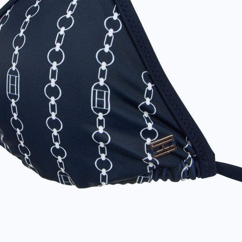 Tommy Hilfiger Triangle Rp Print Flagge Kette Badeanzug Top dunkle Nacht navy 3