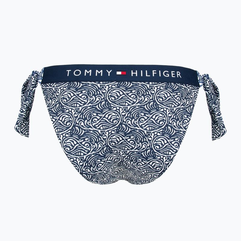 Bikini-Unterteil Tommy Hilfiger Cheeky Side Tie Bikini Print illustrated wave dark night navy 2