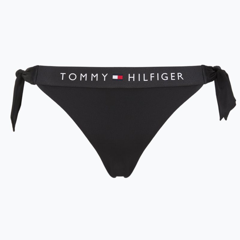 Tommy Hilfiger Side Tie Cheeky Badeanzug unten schwarz